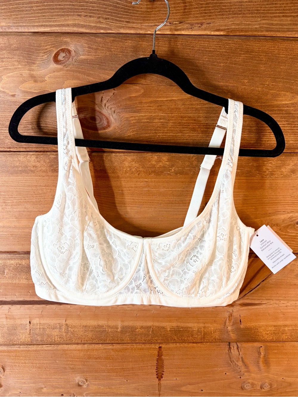 (TWO BRAS) 💕 Auden Lace Underwire Bralettes - Cream - 38D Both New With Tags 💕